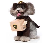 XIAOYU Disfraz de Halloween para perro, gato, divertido disfraz de Halloween para fiesta de Navidad, ropa para cosplay de perro pequeño, gato, disfraz de portero, L