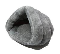 XIAOYU Invierno cálido y cálido Mascota cómodo Perro de compañía (Cachorro) cojín de Gato Saco de Dormir, Gris, M