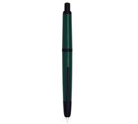 XIAOYU Jinhao 20 Press Pluma estilográfica, retráctil, sin capuchón, de resina, con convertidor de tinta, punta fina (0,5 mm), verde