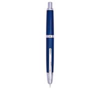 XIAOYU Jinhao de 10 prensas Pluma estilográfica, pluma de metal recargable y retráctil con convertidor de tinta, pluma de escritura, punta fina (0,5 mm), azul perla