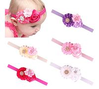 Xiaoyu Las rosas multicolores de la muchacha dulce 5PCS florecen las vendas, perfectos para los recién nacidos/los niños