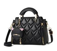 Xiaoyu Monederos y bolsos de mano de moda para mujer, bolsos cruzados con asa superior, bolsos de hombro pequeños, Burbuja negra