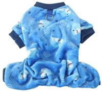 XIAOYU Ropa de Franela para Mascotas, Pijamas cálidos de Invierno para Perros pequeños y Gatos, Mono navideño para Cachorros, Ropa para Halloween y Navidad, tiburón, L