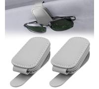 XIAOYUN 2 Pieza Soporte Gafas Coche Clip Magnético,Soporte para VW for Golf for 8 for MK8 2023 2022 2021 Gafas Sol Coche,Puede Contener Sol,Tarjetas Presentación,Light Grey