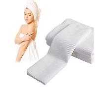 xiaozhifu 25pcs Toallas de Ducha Desechables Tamaño Familiar Útiles Toallas de Baño Desechables No Tejidas Toallas Desechables Portátiles para Duchas, Senderismo, Camping (100 * 70cm)