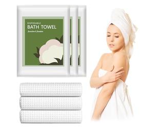 XIAOZHIFU Pack de 10 toallas de ducha desechables tamaño familiar 70 x 140 cm, tela no tejida, portátil, para toallas de ducha, senderismo, camping, mochila, ciclismo, viaje por carretera