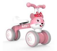 XIAPIA Bicicleta sin Pedales Niños 1 2 3 Años, Bici Equilibrio Bebé 10-36 Meses,Juguete para Montar Bebes 1 Año, Bicicletas Infantiles de Animal, Regalos Niños Niñas para 1er Cumpleaños Navidad