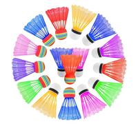 XIAQICA 16 Piezas Volantes de BáDminton, Volante de Pluma de Nylon de Alta Estabilidad Y Durabilidad, Bolas de BáDminton para Deportes de Interior Y Exterior, Ocio, DiversióN, Juegos
