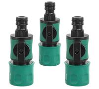 XIAQICA 3 Piezas Acoplamiento Manguera Jardín Rápido Extensor Conexión Válvula Reguladora Conector ON/OFF Acoplamiento para Mangueras Agua Grifo Jardín y Casa 1/2" Conector Rápido