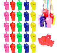 XIAQICA 72 Piezas Silbatos PláStico Silbatos de Colores Silbato Arbitro Profesional Unisex para Fiesta Eventos Deportivos Socorrista Futbol Entrenamiento y Más