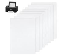 XIAQICA 8 Piezas Papel Soluble para Bordar Estabilizador de bordado Autoadhesivo A4(29.7x21cm) Imprimible Autoadhesivo Lavable Palo Y Patrón de Puntada para DIY Maquina de Bordar Bordado a Mano
