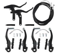 XIAQICA Kit de Frenos Bicicleta Aleación de Aluminio Frenos V Brake Incluye Cable Freno Bicicleta, Palanca de Freno, Pastillas de Freno para la Mayoría de Bicicleta de Montaña Carretera