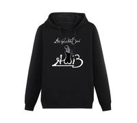 XIASHUN Awb Average White Band Logo Hoody Unisex Ptinted Hoodies Long Sleeve Men's Hooded with Pocket Black XXXL