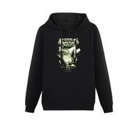 XIASHUN Beyond Creation Earthborn Album Cover Hoody Unisex Ptinted Hoodies Long Sleeve Men's Hooded with Pocket Black S