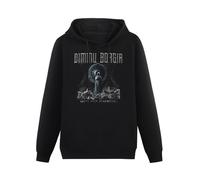 XIASHUN Dimmu Borgir Death Cult Armageddon Hoody Unisex Ptinted Hoodies Long Sleeve Men's Hooded with Pocket Black L