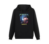 XIASHUN Forbidden Forbidden Evil Hoody Unisex Ptinted Hoodies Long Sleeve Men's Hooded with Pocket Black XL