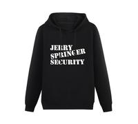 XIASHUN Jerry Springer Security Funny Chant Jerry TV Show 90S Fan Hoody Unisex Long Sleeve Hooded with Pocket Black XL