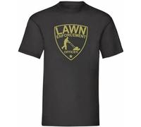XIASHUN Lawn Enforcement Officer Funny Gardening T Shirt Crew Neck Unisex Short Sleeve T-Shirt XL