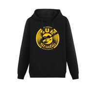 XIASHUN Legendary Rock Record Company Sun Studio Hoody Unisex Long Sleeve Hooded with Pocket Black M