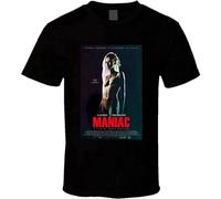 XIASHUN Maniac Cool Horror Movie Poster Fan T Shirt Crew Neck Unisex Short Sleeve T-Shirt XXXL