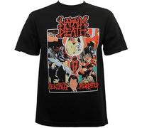 XIASHUN Napalm Death Band Mentally Murdered - Camiseta artística para portada de álbum, color negro, Negro, XL