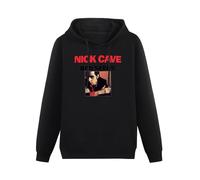 XIASHUN Nick Cave and The Bad Seeds Hoody Unisex Ptinted Hoodies Long Sleeve Men's Hooded with Pocket Black XXL