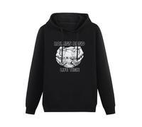 XIASHUN Rollins Band Life Time Hoody Unisex Ptinted Hoodies Long Sleeve Men's Hooded with Pocket Black XL