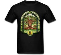 XIASHUN Soul Gate Men Top T-Shirts Summer Designers Great Tree Crew Neck Unisex Short Sleeve T-Shirt XXXL