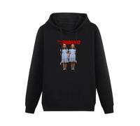 XIASHUN The Shining Creepy Twins Come Play with Us Shining Twins Soft Jersey Unisex Hoody with Pocket Black M
