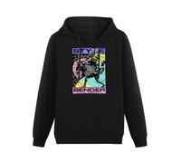 XIASHUN Touched Israel Adesanya Hoody Unisex Ptinted Hoodies Long Sleeve Men's Hooded with Pocket Black XXXL