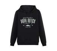 XIASHUN Who Do You Trust ? Papa Roach Hoody Unisex Ptinted Hoodies Long Sleeve Men's Hooded with Pocket Black S