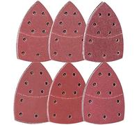 XIATIAN 60 Hojas Lijas para Lijadora, Lija Madera Mouse, Papel de Lija Triangular Delta, Almohadillas de Lijado Triangulares, 11 Agujeros Granos 40/60/80/120/180/240 para Multilijadora