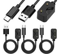 Xiatiaosann 2 cables de carga para Samsung Galaxy Fit 3 SM R390 con conector Type C y base magnética para reloj inteligente, compatible con rastreador de actividad física (100 cm)