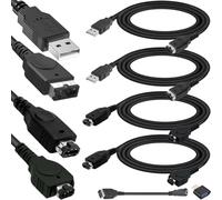 Xiatiaosann 4 Piezas para GBA SP USB Cable Cargador, para GBA Link Connect Cord, para NDS de carga de energía, para la consola Nintendo DS (NDS), Gameboy Advance SP (1,2 m)