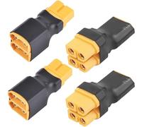 Xiatiaosann 4 piezas XT60 conector paralelo XT60 conector sin cables 1 adaptador hembra a 2 machos 1 adaptador macho a 2 hembras para batería RC NiHM Lipo ESC