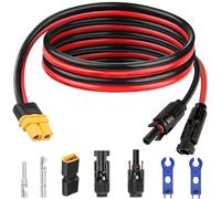 Xiatiaosann Cable adaptador hembra de conector solar a XT60, cable de carga de panel solar 12 AWG, cable de panel solar para estación de energía portátil, panel solar, generador solar (1 metro)