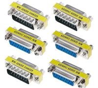 Xiatiaosann DB15 15 pines macho a macho adaptador cambiador acoplador serie D-Sub 15 pines cambiador de género conectores para PC Gamepad máquinas digitales herramientas monitor de audio