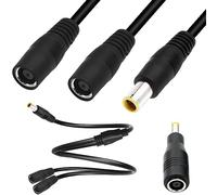 Xiatiaosann Divisor solar DC de 0.315 in, DC7909 hembra macho combinador cable Y divisor para estación de energía portátil Panel solar para Jackery para Goal Zero, para Bluetti 14AWG