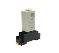 Xiayao Relés Temporizador De Retardo H3Y-2 AC110V AC220V AC380V con Enchufe Base DPDT 0-60Min Temporizador Relé De Tiempo De Sincronización Relé(0-5 Seconds)