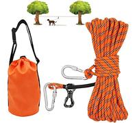 XiaZ Cable de Amarre para Perros para Camping, Sistema de Carrito portátil de 50 pies para Perros de hasta 200 Libras, Correa de Perro para Patio, Camping, Parques, Eventos al Aire Libre,