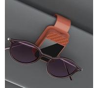 Xiazhi Soporte para Gafas de Sol para Coche para Ford Kuga 3 (III) Trend,Titanium,Cool&Connect I 2019-2024, Clip Gafas de Sol Coche Sujetagafas Magnético Pinza Gafas en Parasol,Brown