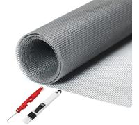 XiaZhiZhen Mosquiteras Para Ventanas 250 x 120 cm antimosquitos, antimoscas, antiinsectos, tela mosquitera por metros, cortable, resistente a desgarros, duradera (gris)