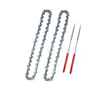 XiBany 4/6 Uds. Mini cadena de motosierra de acero de 6 pulgadas Cadena de sierra eléctrica de 1/4 pulgadas; Cadena de sierra de 36 eslabones con paso de calibre 0,043 pulgadas y limas (Color : A, S