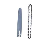 XiBany Cadena de sierra eléctrica de 8 pulgadas, Mini cadena de motosierra de acero de 1/4 de pulgada; Paso: cadena de sierra de 45 eslabones, calibre de 0,043 pulgadas, guía de cadena de 8 pulgadas (