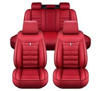 XIBANY Fundas de Asiento para Coche para Audi RS3 8YA Sedan 2021 2022 2023 2024 2025, Juego Completo 5 Plazas, Cuero PU Impermeable Transpirable, Protección Antirayaduras,F Red