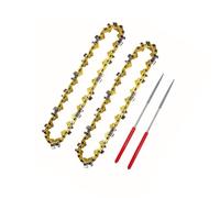 XiBany Mini kits de cadena de motosierra de 4 pulgadas, motosierras eléctricas, calibre de 043 ", paso de 1/4", cadenas de sierra de recubrimiento galvanizado for herramienta de poda