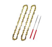 XiBany Nueva cadena de motosierra eléctrica de 6 pulgadas, 1/4 pulgadas; Cadena de sierra de 36 eslabones, calibre de 0,043 pulgadas, con limas, juego de 4/6 piezas (Color : 4pcs, Size : 6inch)