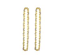 XiBany Nueva minisierra eléctrica de cadena de acero de 6 pulgadas, 1/4 pulgadas; Guía de cadena de motosierra eléctrica de 37 eslabones de calibre de 0,043 pulgadas de paso (Color : Gold, Size : 6i