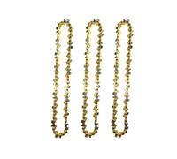XiBany Nuevo Mini cadena de motosierra de acero de 6 pulgadas, cadena de sierra eléctrica de 1/4 pulgadas; Paso 0,043 pulgadas Calibre 36 eslabones Cadena de sierra/Guía de cadena (Color : 3*chain