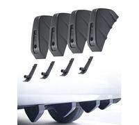 Xibao 4PCS Alerón Trasero para Coche,Alerón Difusor de Parachoques Trasero de Coche,Protector de Labios de Parachoques Traseros,Adecuado para la Mayoría de SUV,Automóviles (Negro)
